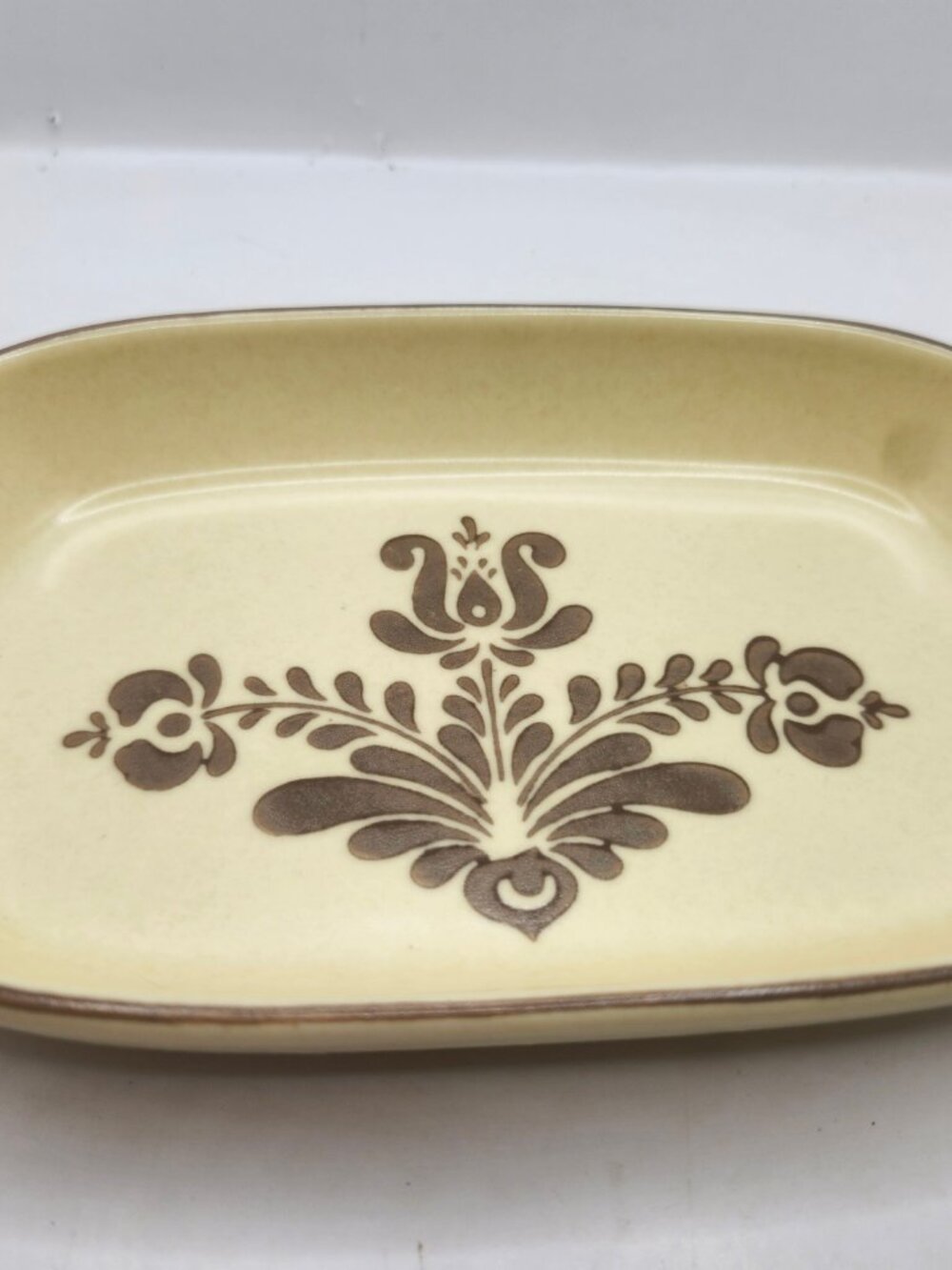 Vintage Pfaltzgraff China Oval Dish in Village Pattern